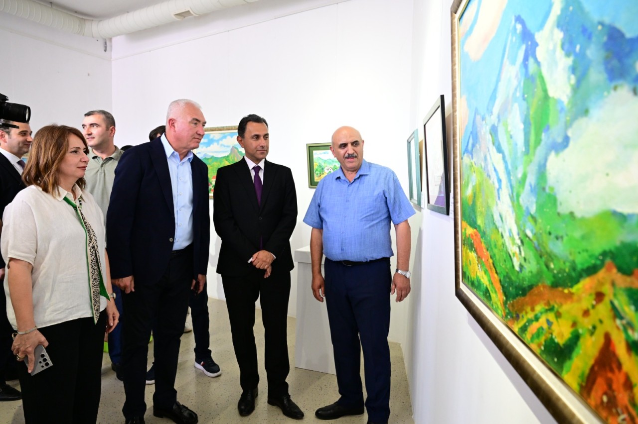 Laçında Yusif Mirzənin “31 il sonra” sərgisi açılıb - FOTOLAR